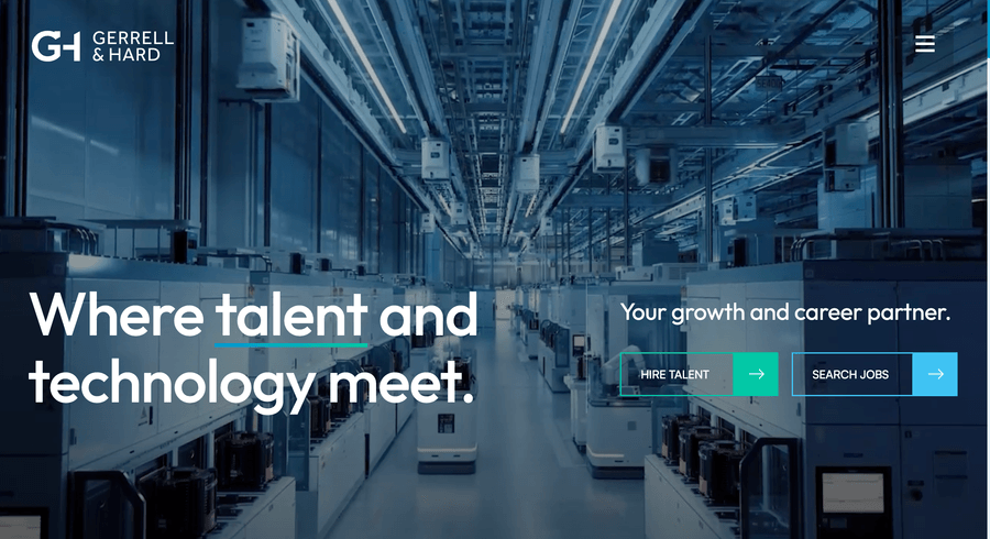 Gerrell & Hard Recruitment Websites Screenshot