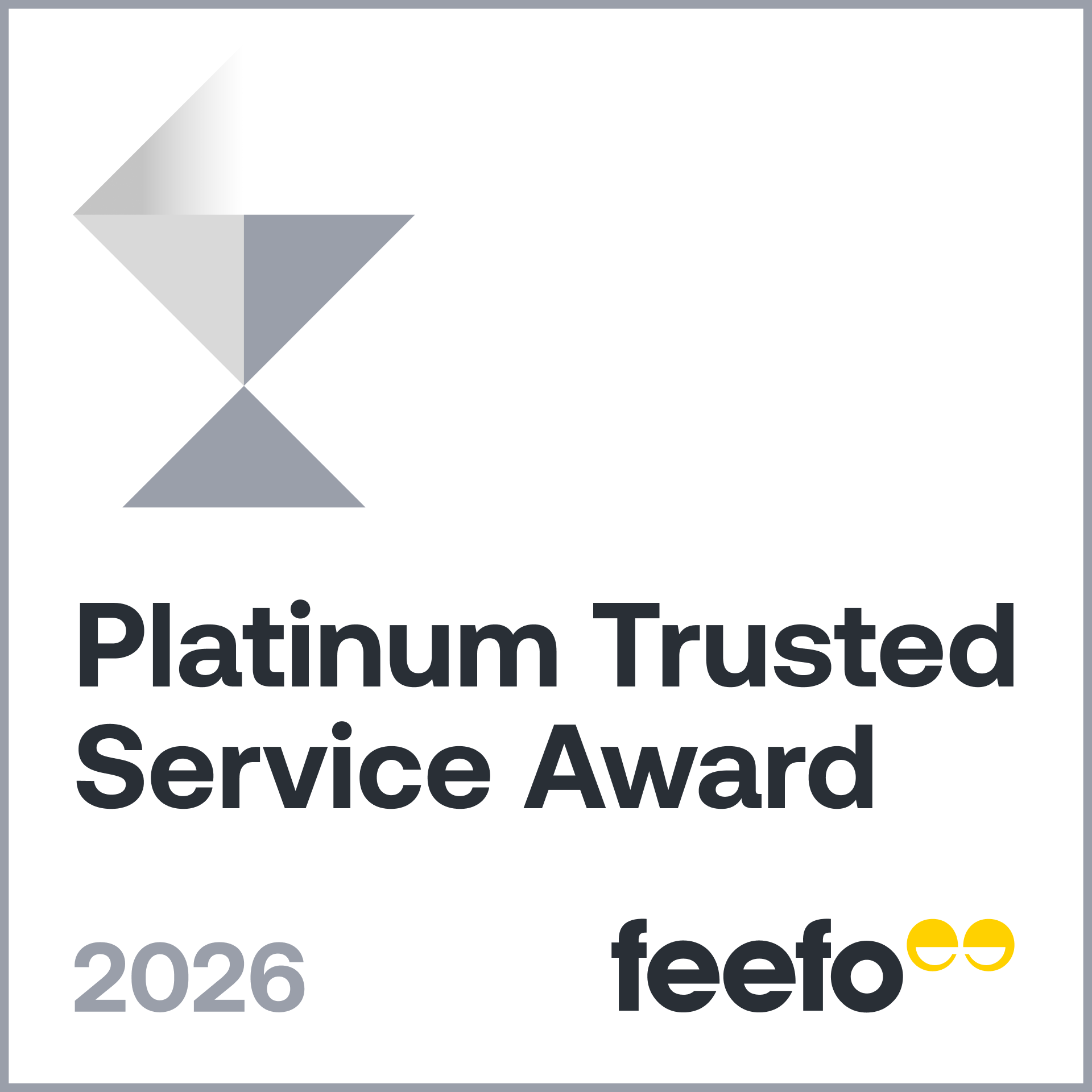 Xcede - Feefo Platinum Trusted Service Award