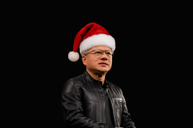 Jensen Huang: the Semiconductor Santa Banner